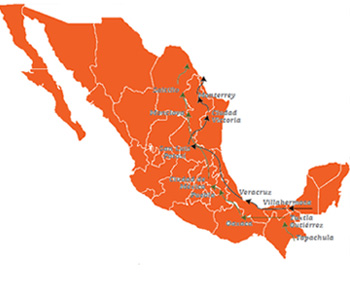 Mapa de Mexico