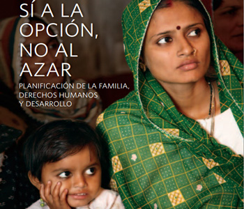 Cartel de la UNFPA a favor del acceso a métodos de planificación familiar