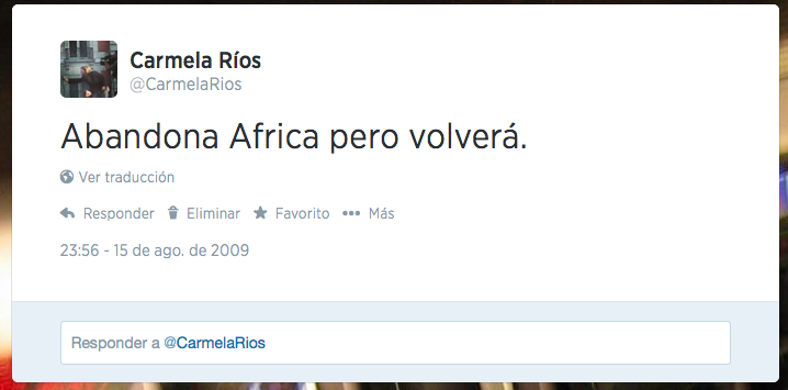 Carmela Ríos Twitter