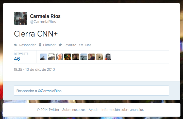 Carmela Ríos Twitter