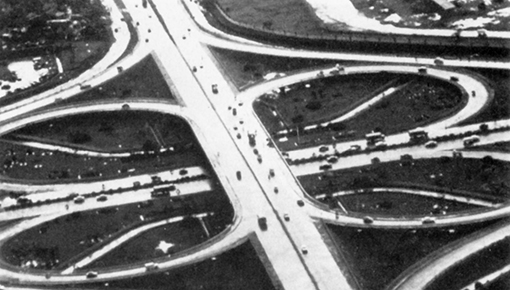 Intersección de autopistas en Europa