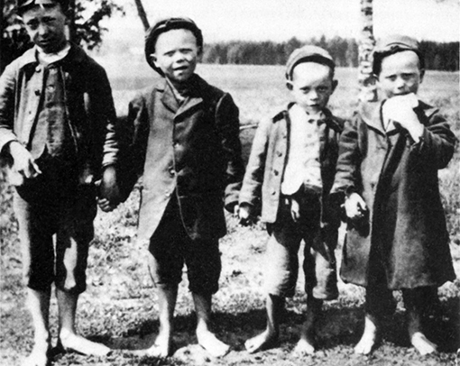 Niños campesinos suecos, 1913